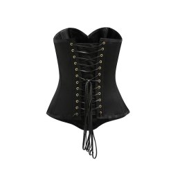 Czarny Gorset Zasłaniający Piersi Upko Black Overbust Corset L UPKO