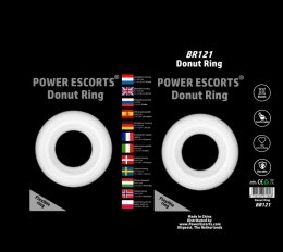 POWER ESCORTS Ring-Donut Cockring Clear