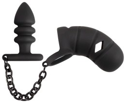 ORION Black Velvets Cock cage with a