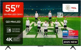 Telewizor TCL 55C61KS QD-Mini LED 55'' 4K Ultra HD Google TV Dolby Atmos DVB-T2 Czarny